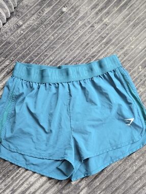 Gymshark Women's Teal Blue Athletic Shorts